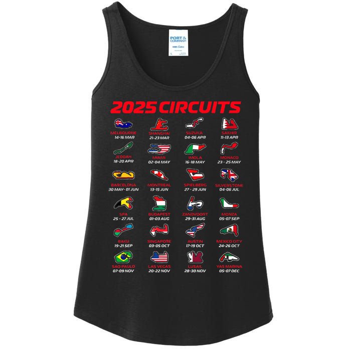 2025 Formula Racing Track Formula Race Circuits 2025 Ladies Essential Tank