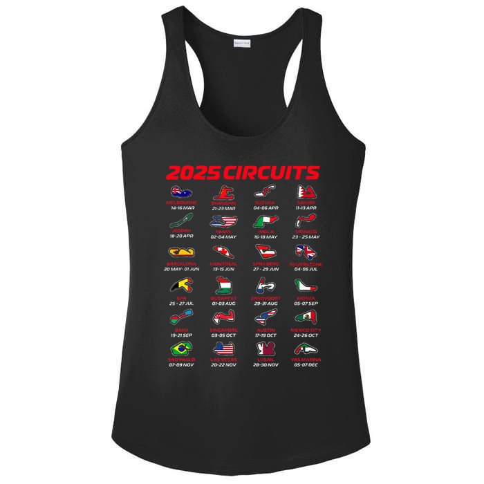 2025 Formula Racing Track Formula Race Circuits 2025 Ladies PosiCharge Competitor Racerback Tank