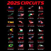 2025 Formula Racing Track Formula Race Circuits 2025 Bag