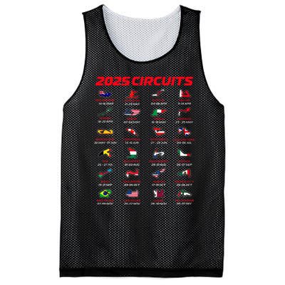 2025 Formula Racing Track Formula Race Circuits 2025 Mesh Reversible Basketball Jersey Tank