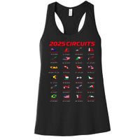 2025 Formula Racing Track Formula Race Circuits 2025 Women's Racerback Tank