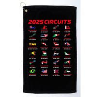 2025 Formula Racing Track Formula Race Circuits 2025 Golf Towel