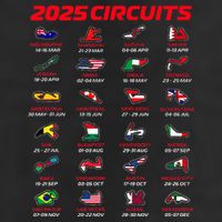 2025 Formula Racing Track Formula Race Circuits 2025 Golf Towel