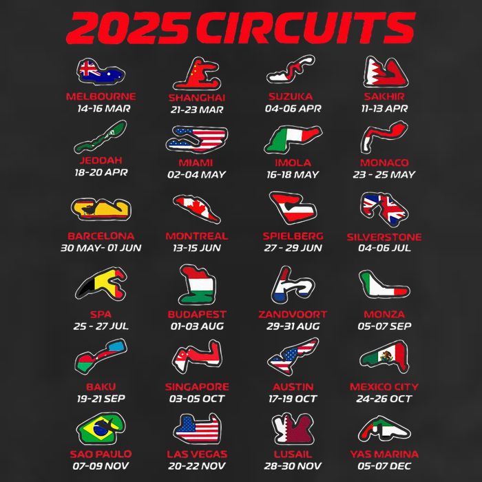 2025 Formula Racing Track Formula Race Circuits 2025 Golf Towel