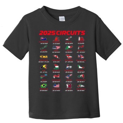 2025 Formula Racing Track Formula Race Circuits 2025 Toddler T-Shirt