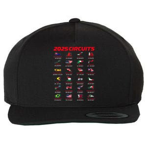 2025 Formula Racing Track Formula Race Circuits 2025 Wool Snapback Cap