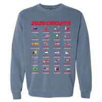 2025 Formula Racing Track Formula Race Circuits 2025 Garment-Dyed Sweatshirt