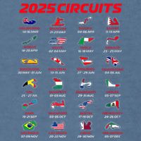 2025 Formula Racing Track Formula Race Circuits 2025 Garment-Dyed Sweatshirt