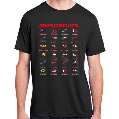 2025 Formula Racing Track Formula Race Circuits 2025 Adult ChromaSoft Performance T-Shirt