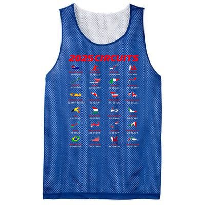 2025 Formula Racing Track Formula Race Circuits 2025 Mesh Reversible Basketball Jersey Tank