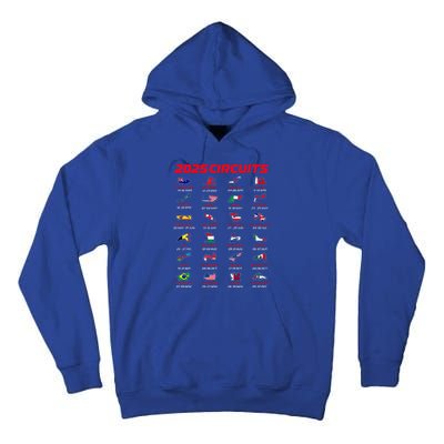 2025 Formula Racing Track Formula Race Circuits 2025 Tall Hoodie