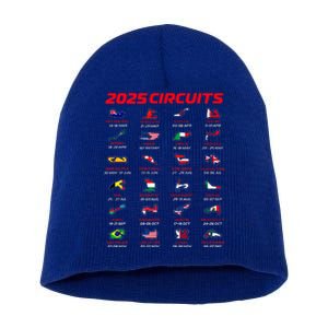 2025 Formula Racing Track Formula Race Circuits 2025 Short Acrylic Beanie