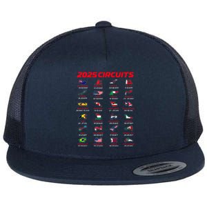 2025 Formula Racing Track Formula Race Circuits 2025 Flat Bill Trucker Hat