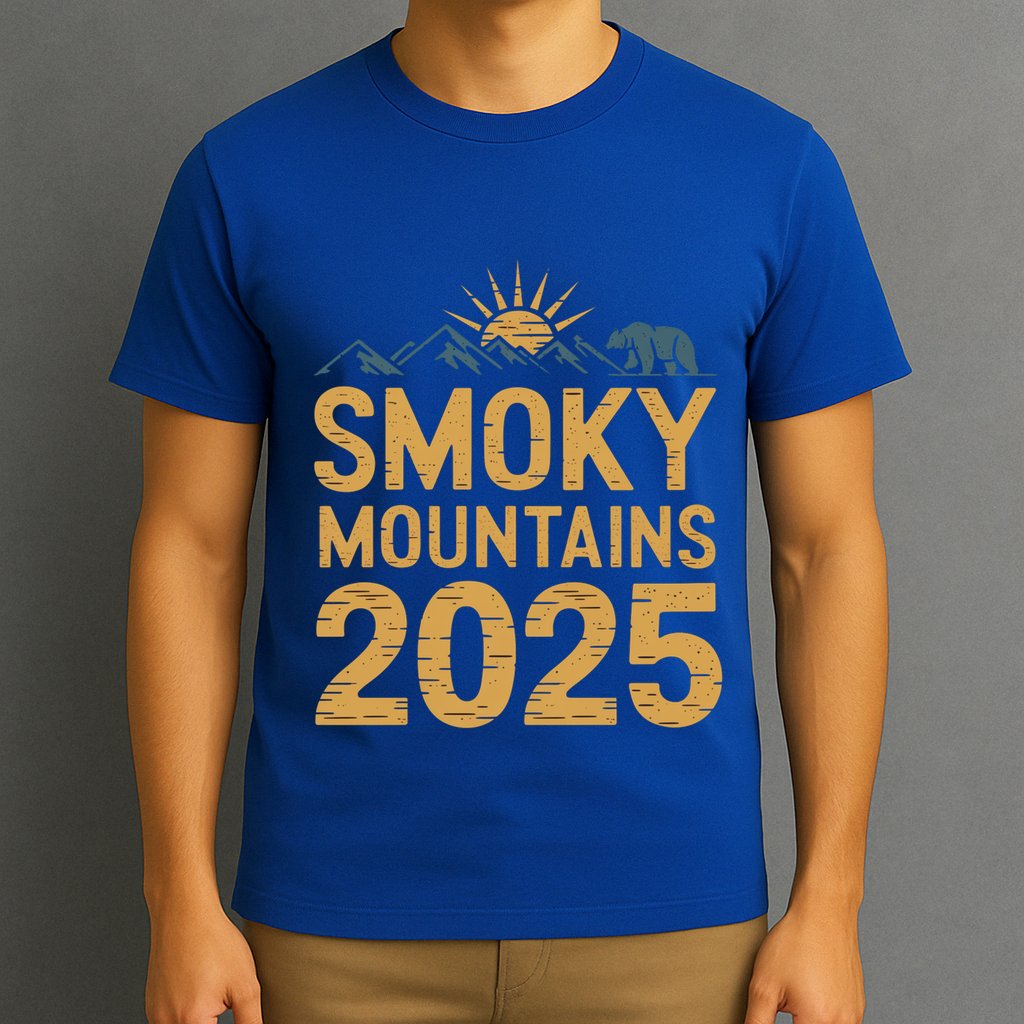 2025 Family Vacation Smoky Mountains Tennessee Souvenirs Gift T-Shirt