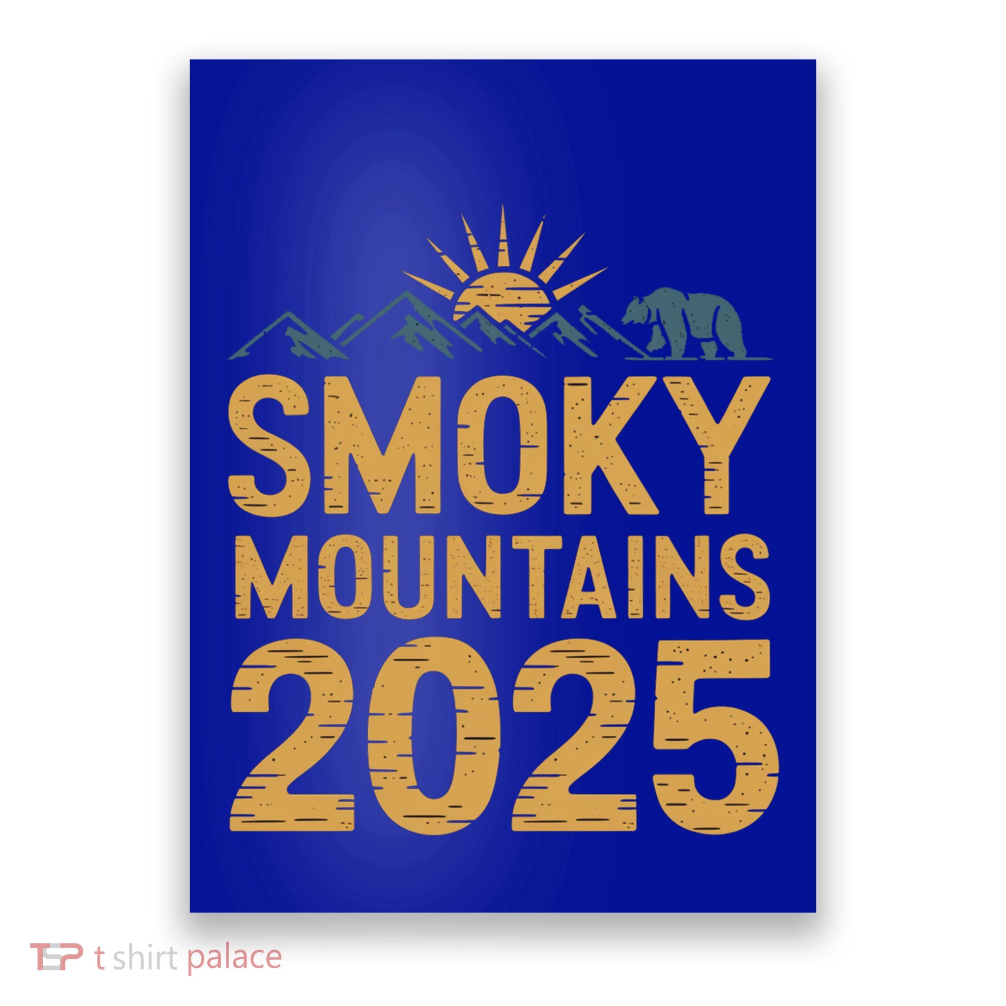 2025 Family Vacation Smoky Mountains Tennessee Souvenirs Gift Poster