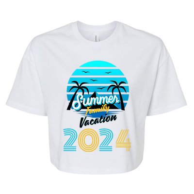 2024 Family Vacation Cruise Matching Trip Bella+Canvas Jersey Crop Tee