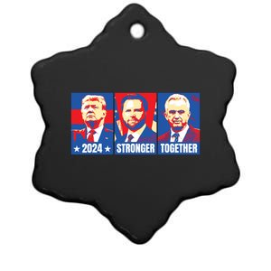 2024 Felon Weirdos Trump Vance Support Rfkj President Rally Ceramic Star Ornament