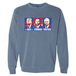 2024 Felon Weirdos Trump Vance Support Rfkj President Rally Garment-Dyed Sweatshirt