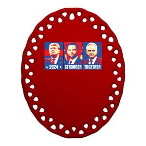 2024 Felon Weirdos Trump Vance Support Rfkj President Rally Ceramic Oval Ornament