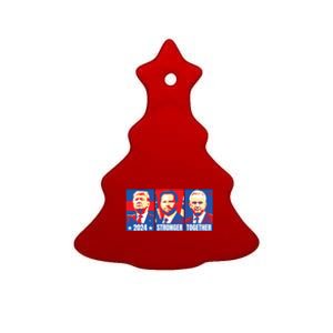 2024 Felon Weirdos Trump Vance Support Rfkj President Rally Ceramic Tree Ornament