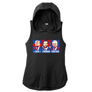 2024 Felon Weirdos Trump Vance Support Rfkj President Rally Ladies PosiCharge Tri-Blend Wicking Draft Hoodie Tank