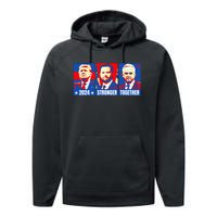 2024 Felon Weirdos Trump Vance Support Rfkj President Rally Performance Fleece Hoodie