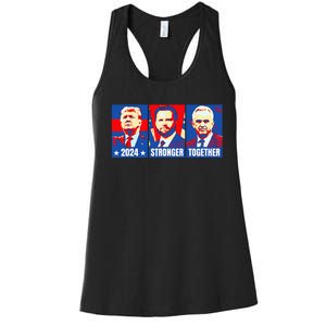 2024 Felon Weirdos Trump Vance Support Rfkj President Rally Women's Racerback Tank