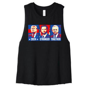 2024 Felon Weirdos Trump Vance Support Rfkj President Rally Women's Racerback Cropped Tank