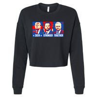 2024 Felon Weirdos Trump Vance Support Rfkj President Rally Cropped Pullover Crew