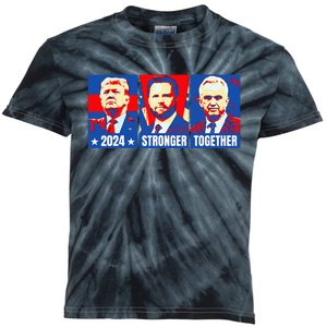 2024 Felon Weirdos Trump Vance Support Rfkj President Rally Kids Tie-Dye T-Shirt