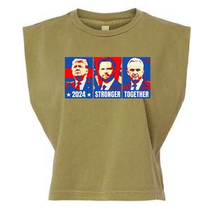 2024 Felon Weirdos Trump Vance Support Rfkj President Rally Garment-Dyed Women's Muscle Tee