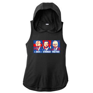 2024 Felon Weirdos Trump Vance Support Rfkj President Rally Ladies PosiCharge Tri-Blend Wicking Draft Hoodie Tank