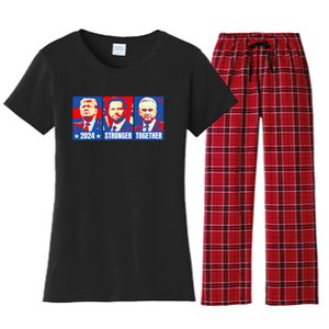 2024 Felon Weirdos Trump Vance Support Rfkj President Rally Women's Flannel Pajama Set