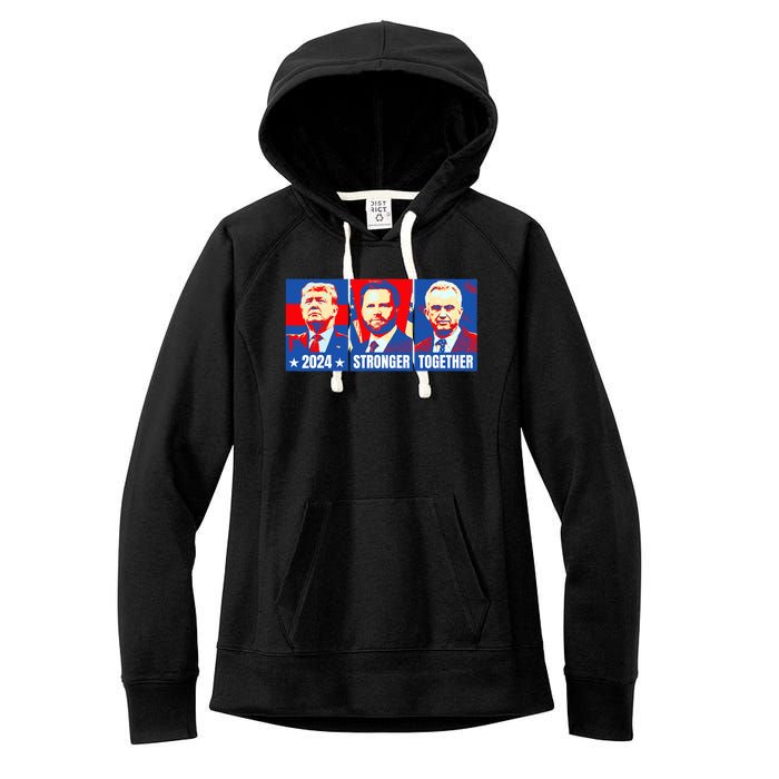 2024 Felon Weirdos Trump Vance Support Rfkj President Rally Women's Fleece Hoodie