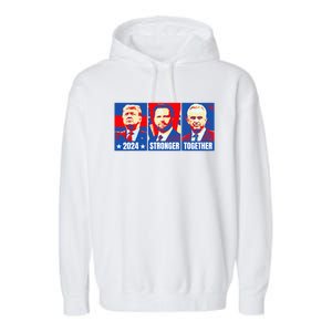 2024 Felon Weirdos Trump Vance Support Rfkj President Rally Garment-Dyed Fleece Hoodie