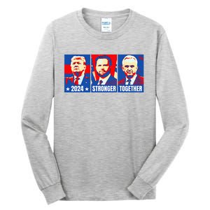 2024 Felon Weirdos Trump Vance Support Rfkj President Rally Tall Long Sleeve T-Shirt