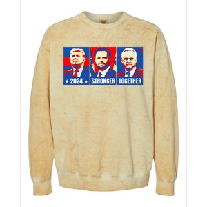 2024 Felon Weirdos Trump Vance Support Rfkj President Rally Colorblast Crewneck Sweatshirt