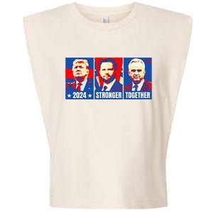 2024 Felon Weirdos Trump Vance Support Rfkj President Rally Garment-Dyed Women's Muscle Tee