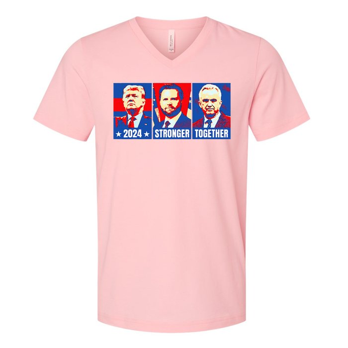 2024 Felon Weirdos Trump Vance Support Rfkj President Rally V-Neck T-Shirt