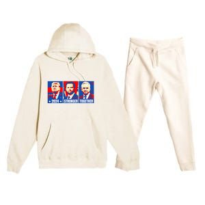 2024 Felon Weirdos Trump Vance Support Rfkj President Rally Premium Hooded Sweatsuit Set