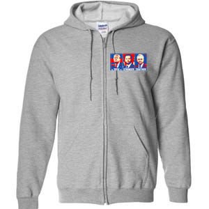 2024 Felon Weirdos Trump Vance Support Rfkj President Rally Full Zip Hoodie