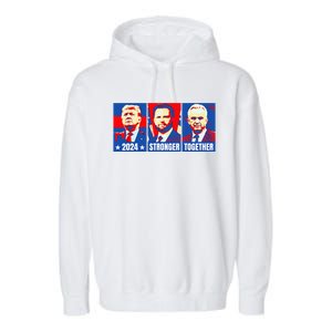 2024 Felon Weirdos Trump Vance Support Rfkj President Rally Garment-Dyed Fleece Hoodie