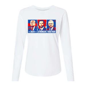 2024 Felon Weirdos Trump Vance Support Rfkj President Rally Womens Cotton Relaxed Long Sleeve T-Shirt