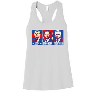 2024 Felon Weirdos Trump Vance Support Rfkj President Rally Women's Racerback Tank