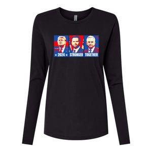 2024 Felon Weirdos Trump Vance Support Rfkj President Rally Womens Cotton Relaxed Long Sleeve T-Shirt