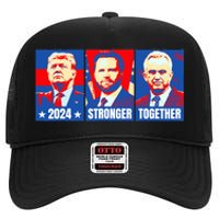 2024 Felon Weirdos Trump Vance Support Rfkj President Rally High Crown Mesh Back Trucker Hat