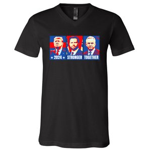 2024 Felon Weirdos Trump Vance Support Rfkj President Rally V-Neck T-Shirt