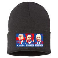 2024 Felon Weirdos Trump Vance Support Rfkj President Rally Sustainable Knit Beanie