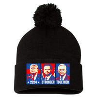 2024 Felon Weirdos Trump Vance Support Rfkj President Rally Pom Pom 12in Knit Beanie