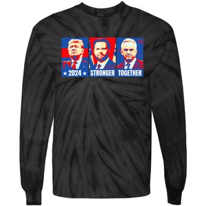 2024 Felon Weirdos Trump Vance Support Rfkj President Rally Tie-Dye Long Sleeve Shirt